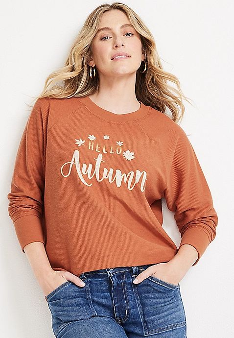 Hello Autumn Sweatshirt | Maurices