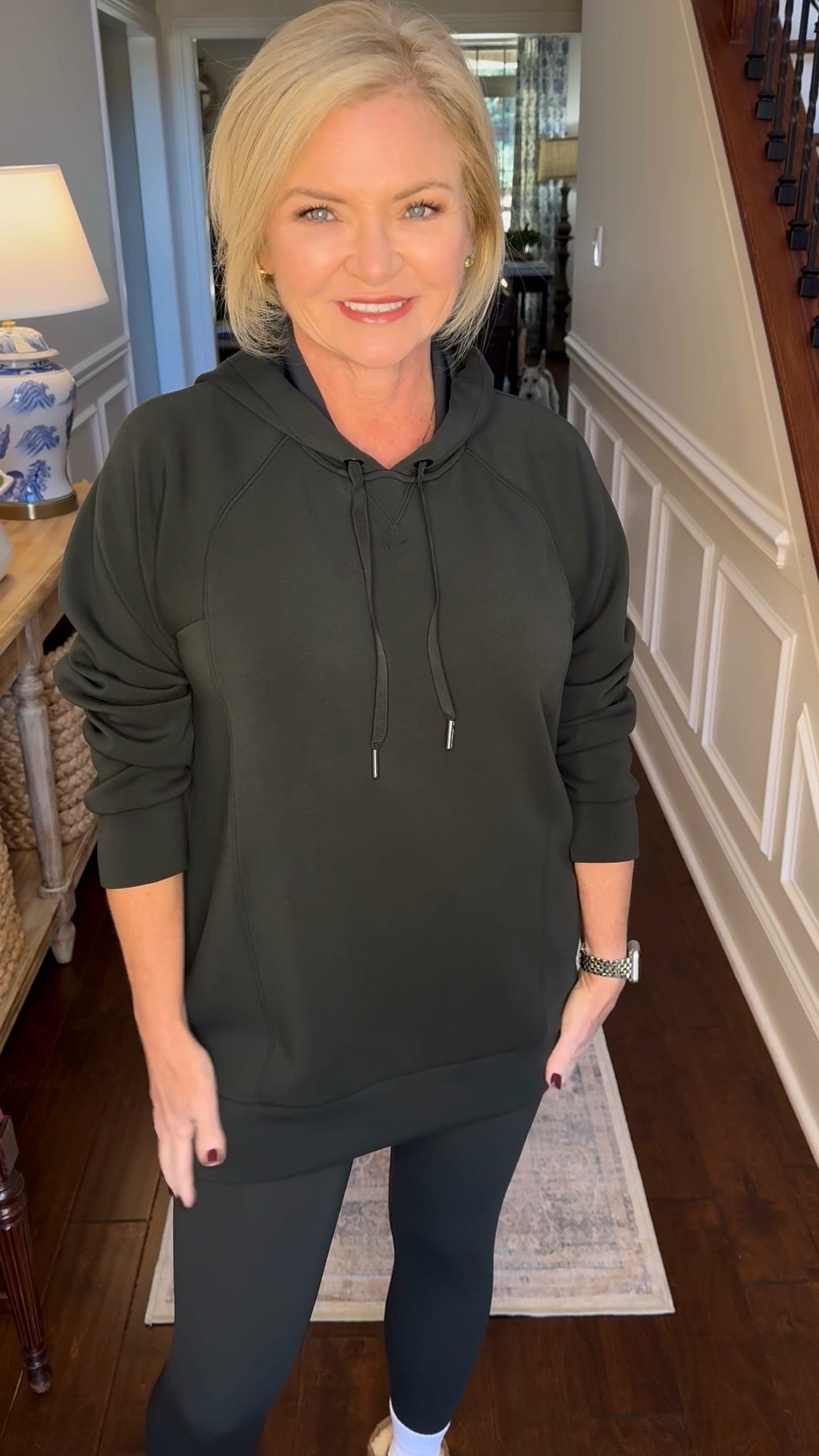 Cozy outfit for a chilly day! I love SPANX and this Air Essentials long hoodie is one of my favorites. I'm wearing it in Small and the leggings in Medium. The coatigan is one of my channel's best sellers for 2 years in a row! I'm wearing it in Extra Small. 

SPANX
Athleisure
Coatigan
Cozy
Loungewear
Activewear 

#stylewithserena
#loungewear
#activewear
#spanx
#fashionover50

#LTKWatchNow #LTKOver40 #LTKActive