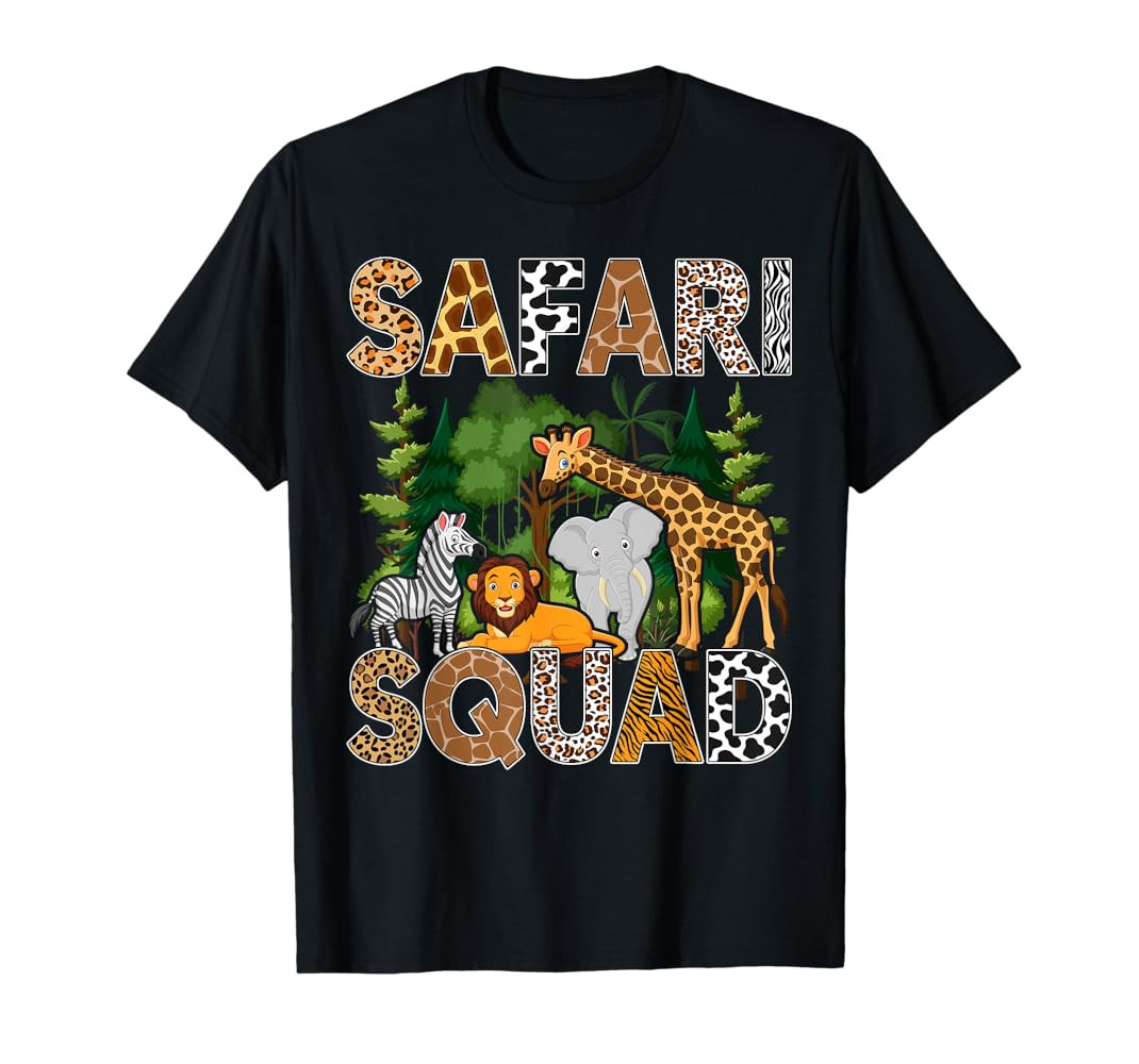 Safari Art For Men Women Zoologist African Print Zoo Safari T-Shirt | Amazon (US)