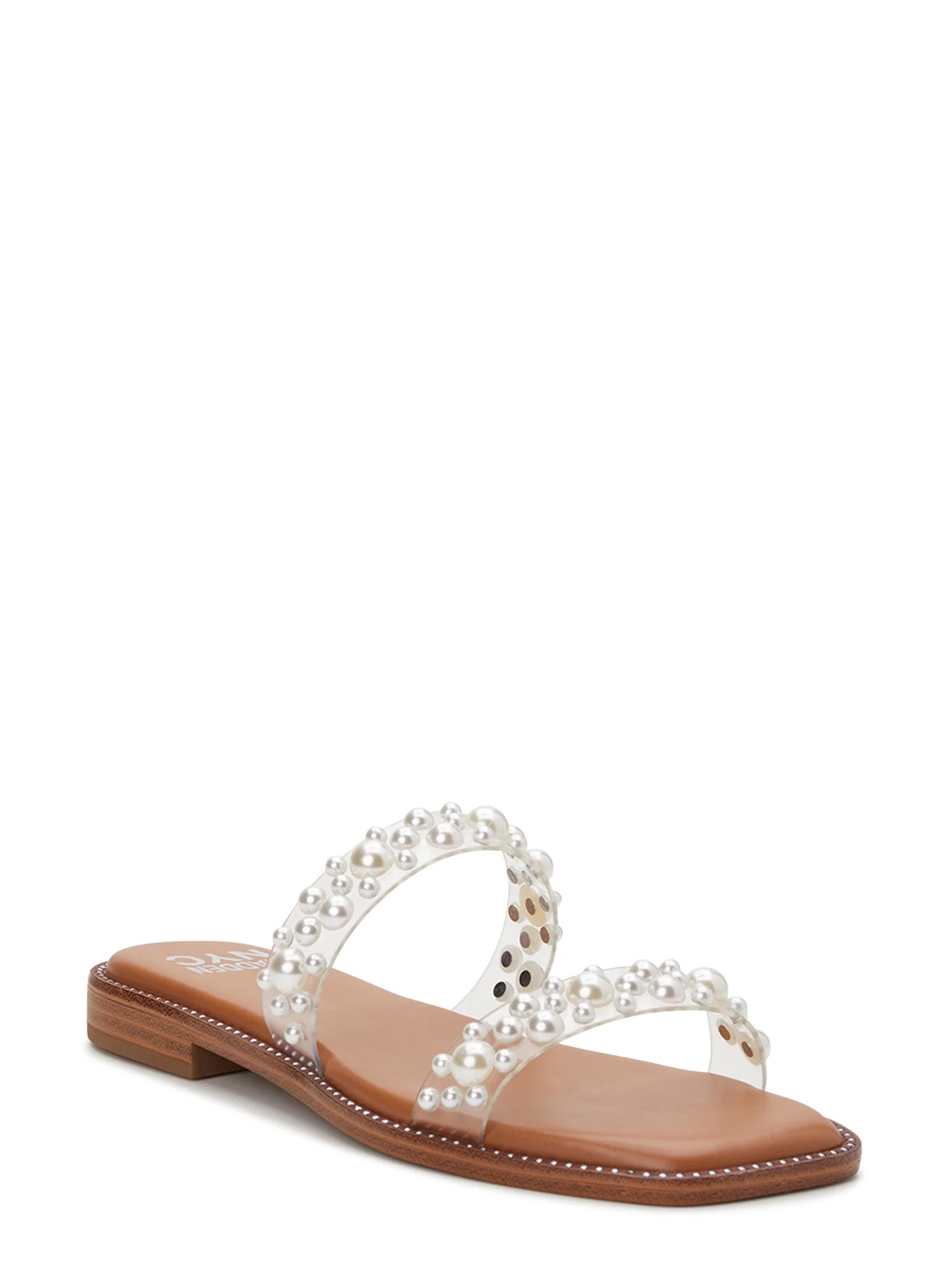 Madden NYC Women's Two Band Strap Sandal - Walmart.com | Walmart (US)