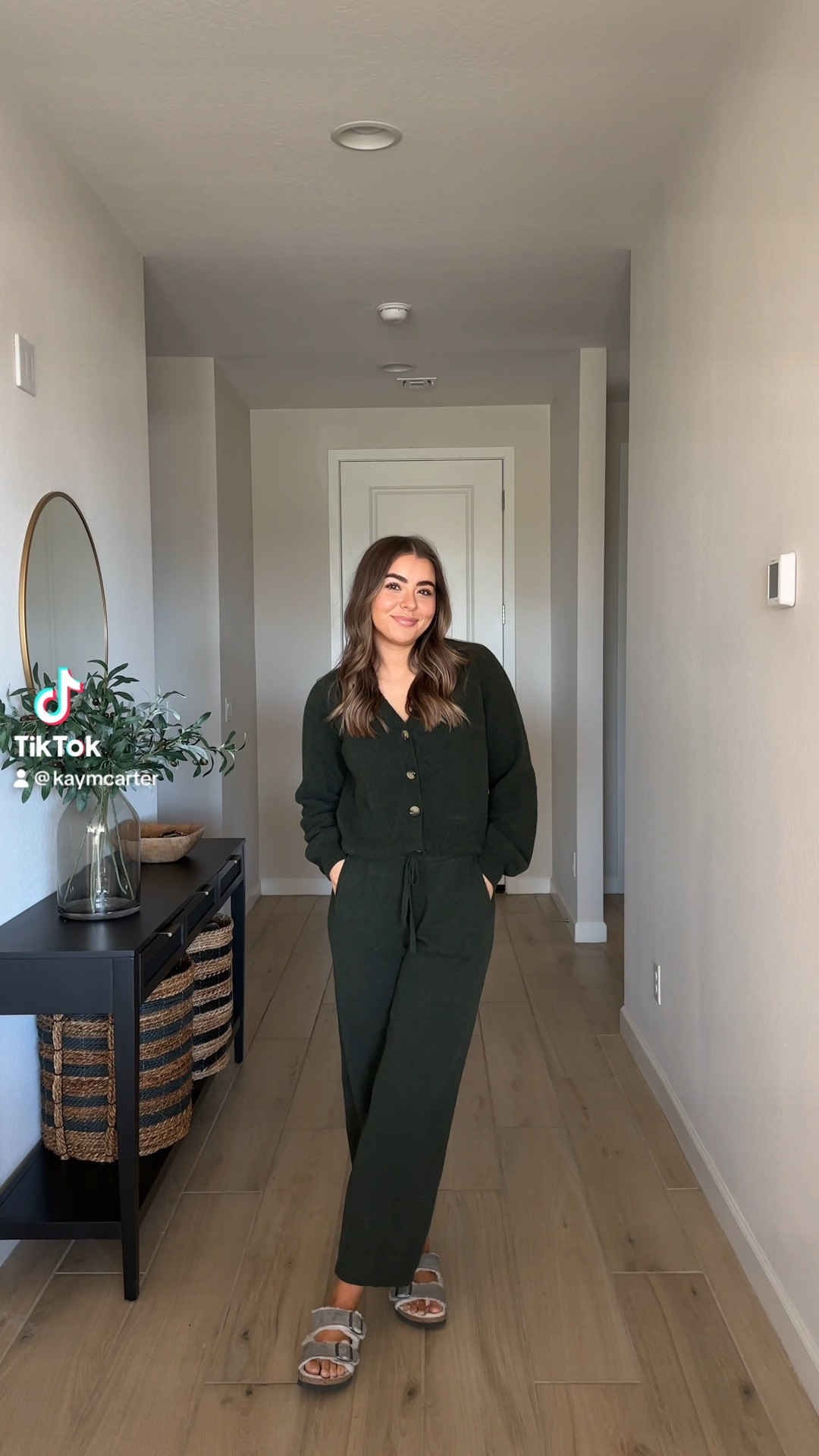 Loving this gap set!! The pants run a little bit big but I wouldn't size down for the extra comfort! They also run short fyi! Size small in both 🫶🏻 

#LTKHoliday #LTKGiftGuide