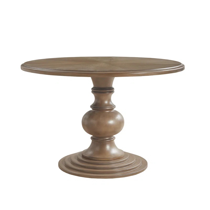 Brandi Farmhouse Round Pedestal Dining Table | Wayfair North America