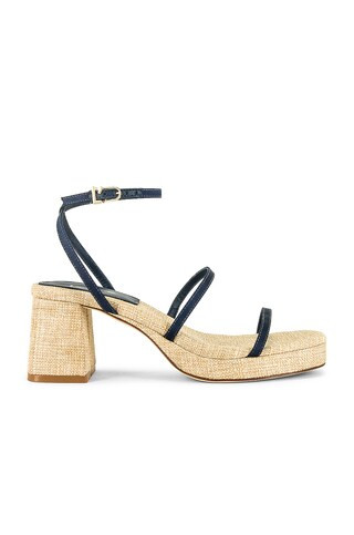 Larroude Gio Sandal in Navy from Revolve.com | Revolve Clothing (Global)