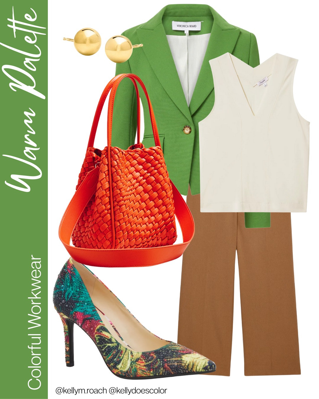 Colorful workwear for the warm palette! Characterized by warm tones, medium depth, and just a touch of softness, these colors add a touch of sun to your office style.  

 #LTKOver40 #LTKStyleTip #LTKWorkwear