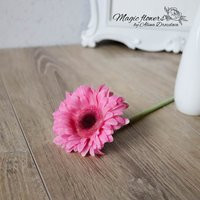 Gerbera Daisy Faux Flower Cold Porcelain Clay Pink Room Centerpiece Botanical Gift For Woman Restaur | Etsy (US)