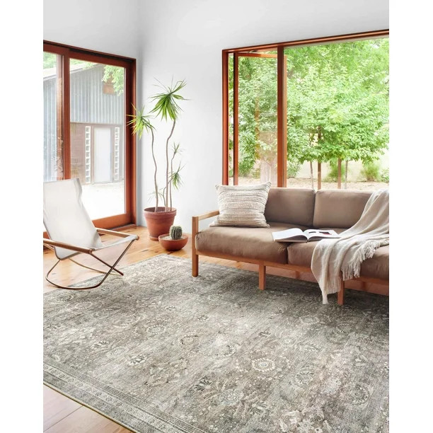 Loloi II Layla LAY-13 Printed Antique / Moss Oriental Area Rug 5'-0" x 7'-6" | Walmart (US)