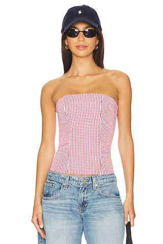 MORE TO COME Tina Corset Top in Red from Revolve.com | Revolve Clothing (Global)