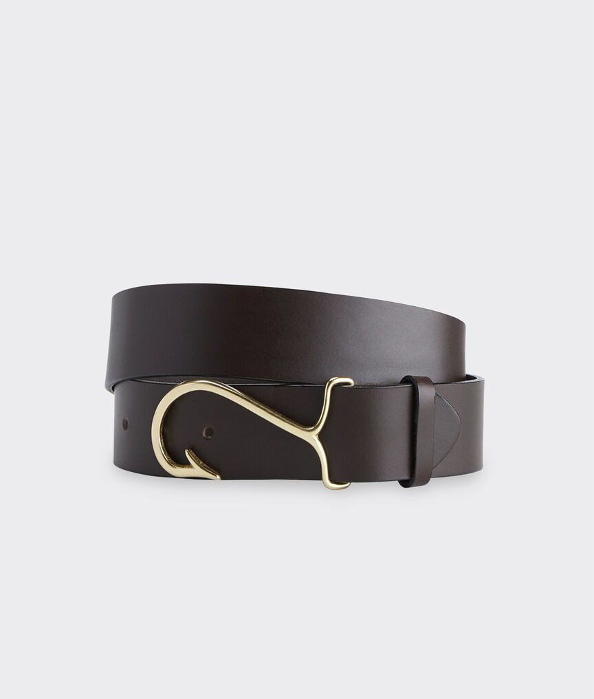 Leather Fish Hook Belt | vineyard vines