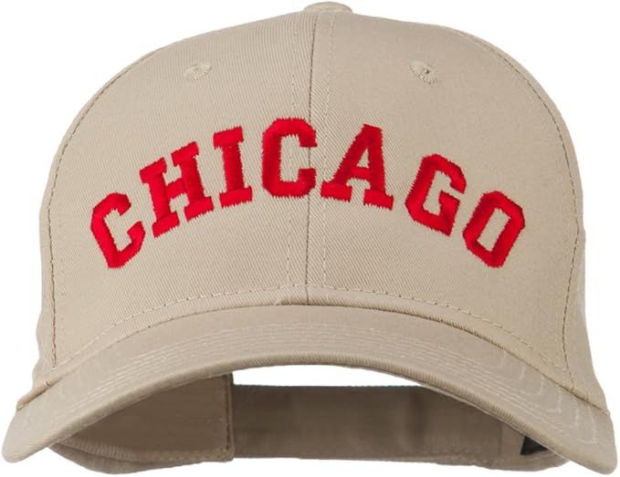 e4Hats.com Chicago Illinois State Embroidered Cotton Cap | Amazon (US)