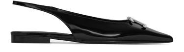 Alma Triomphe slingbacks flat in glossy calfskin - CELINE | 24S (APAC/EU)