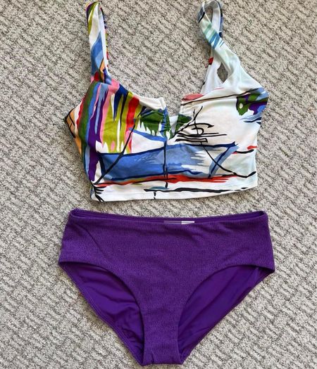 Swimsuit swimwear beachwear two piece swim suit 

#LTKSeasonal #LTKSwim #LTKSaleAlert