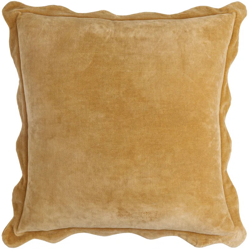 Effervescent Scalloped Edges Cotton Throw Pillow | Wayfair North America