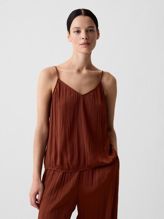 Pleated Satin Cami | Gap (US)