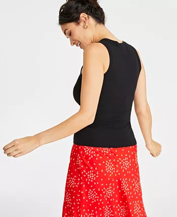 On 34th Women's Ribbed High-Neck Tank Top, Created for Macy's - Macy's | Macy's