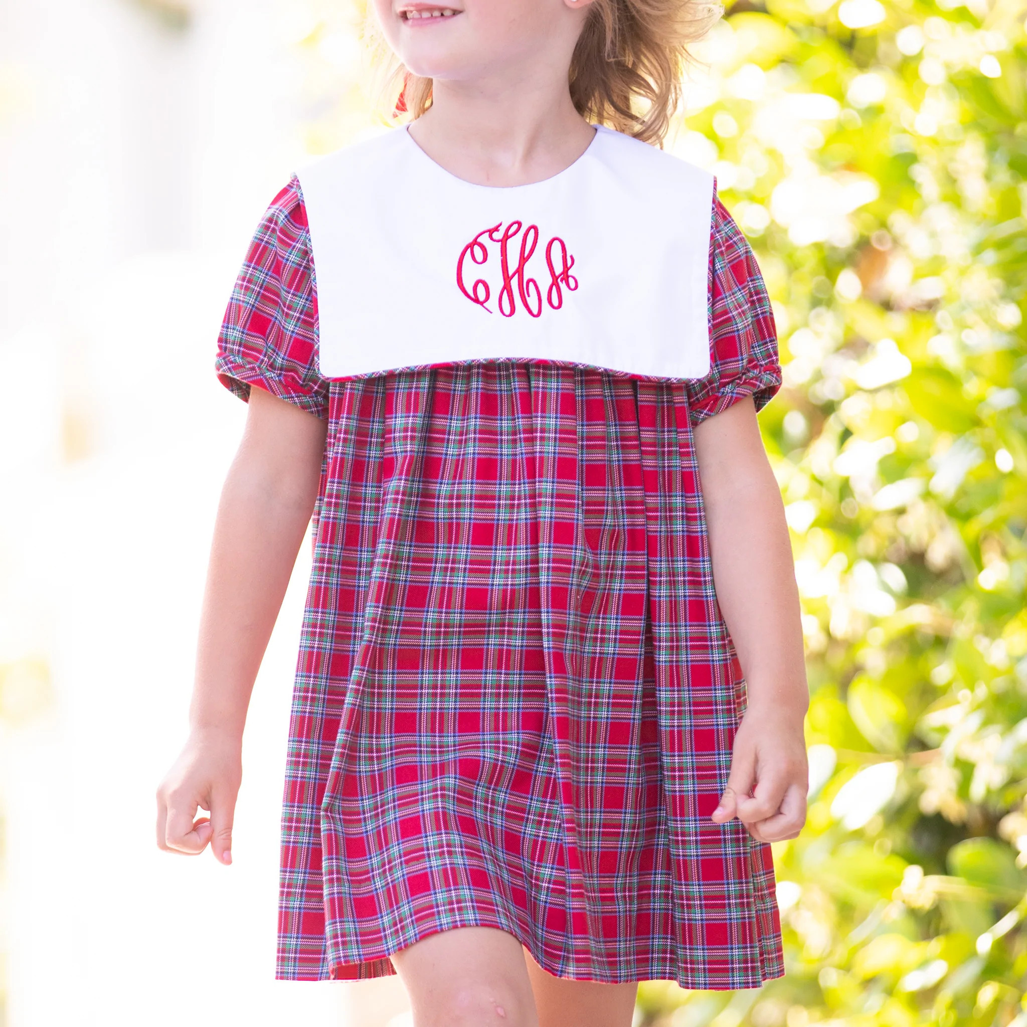 Girls Classic Tartan Bib Dress - Shrimp and Grits Kids - Shrimp and Grits Kids | Shrimp and Grits Kids
