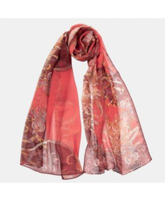 Alessandra - Long Sheer Silk Scarf for Women - Cameo pink | Macy's