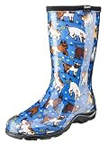 Sloggers Women's Waterproof Rain and Garden Boot with Comfort Insole, Goats Sky Blue, Size 9, Style  | Amazon (US)