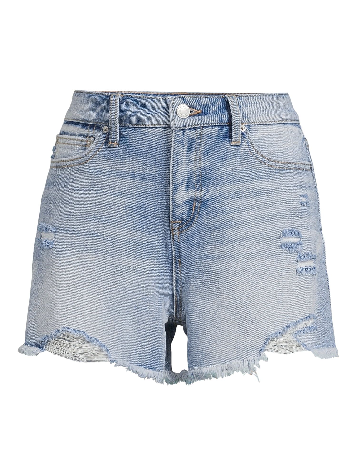 Time and Tru Women's High Rise Denim Shorts | Walmart (US)