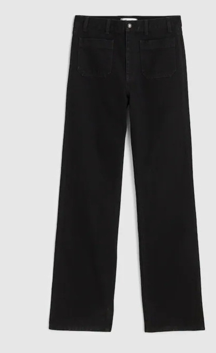 Petite black straight jeans for short women.

#LTKootd #LTKPetite #LTKMidsize