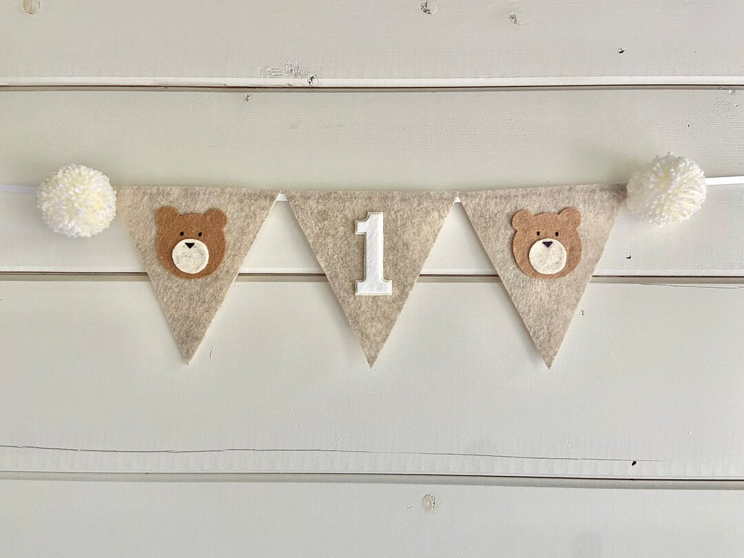 Teddy Bear High Chair Banner - Beary 1st Birthday Party- Bear Highchair Banner - Woodland Birthda... | Etsy (US)