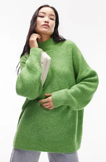 Oversize Mock Neck Sweater | Nordstrom