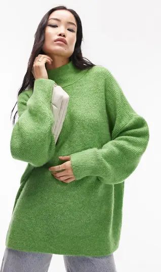 Oversize Mock Neck Sweater | Nordstrom