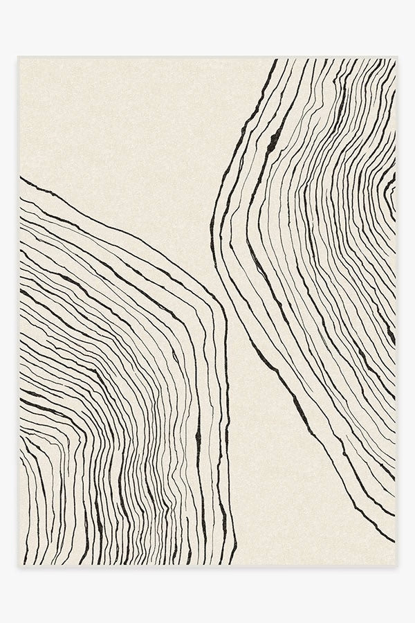 Nina Takesh Seine Black & Ivory Rug | Ruggable