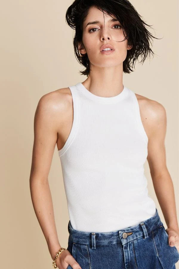 The Not So Basic Tank in White | Modatrova