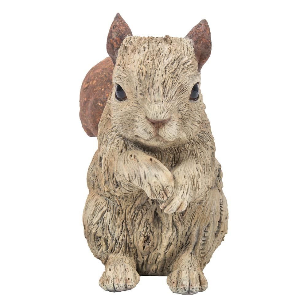 Squirrel Driftwood Look Statue | The Home Depot