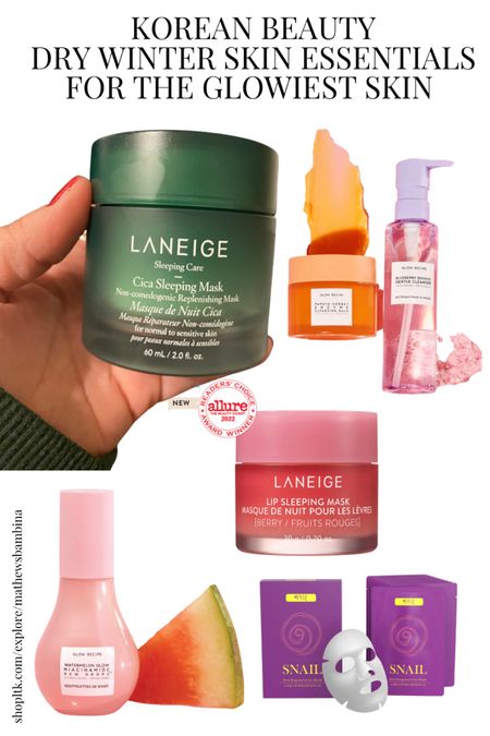 Got dry skin this winter? I’m sharing my favorite Korean skincare favorites so you can take your dull, dry skin into glowy and moisturized! K-Beauty is where its at and these are amazing finds with coupons on their sites too! 

#LTKbeauty #LTKsalealert #LTKunder100