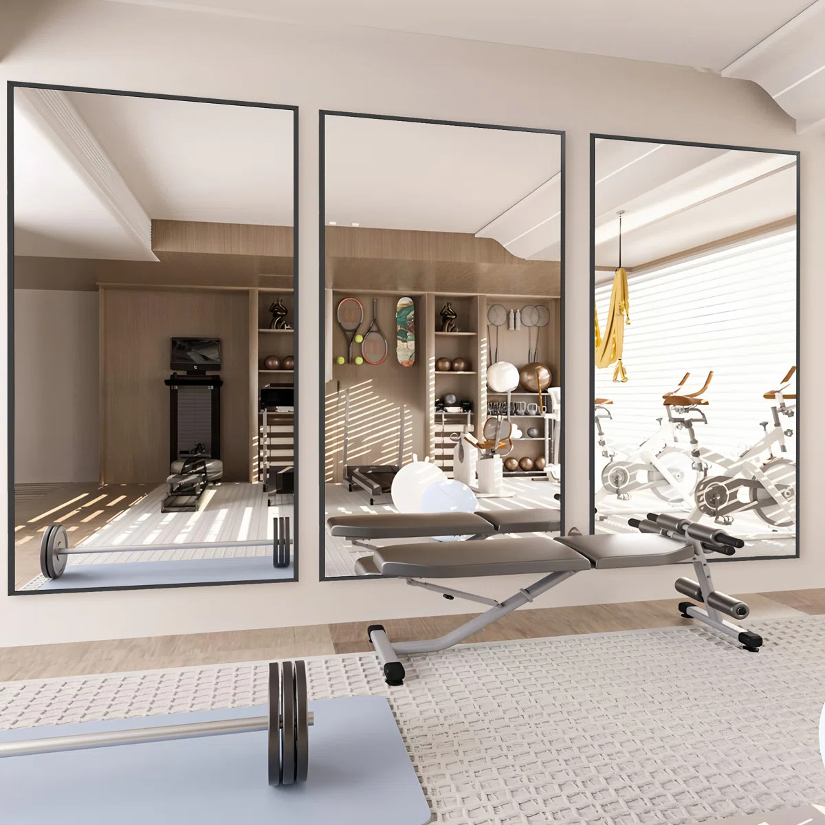 Mirta Rectangle Metal Full Length Mirror | Wayfair North America