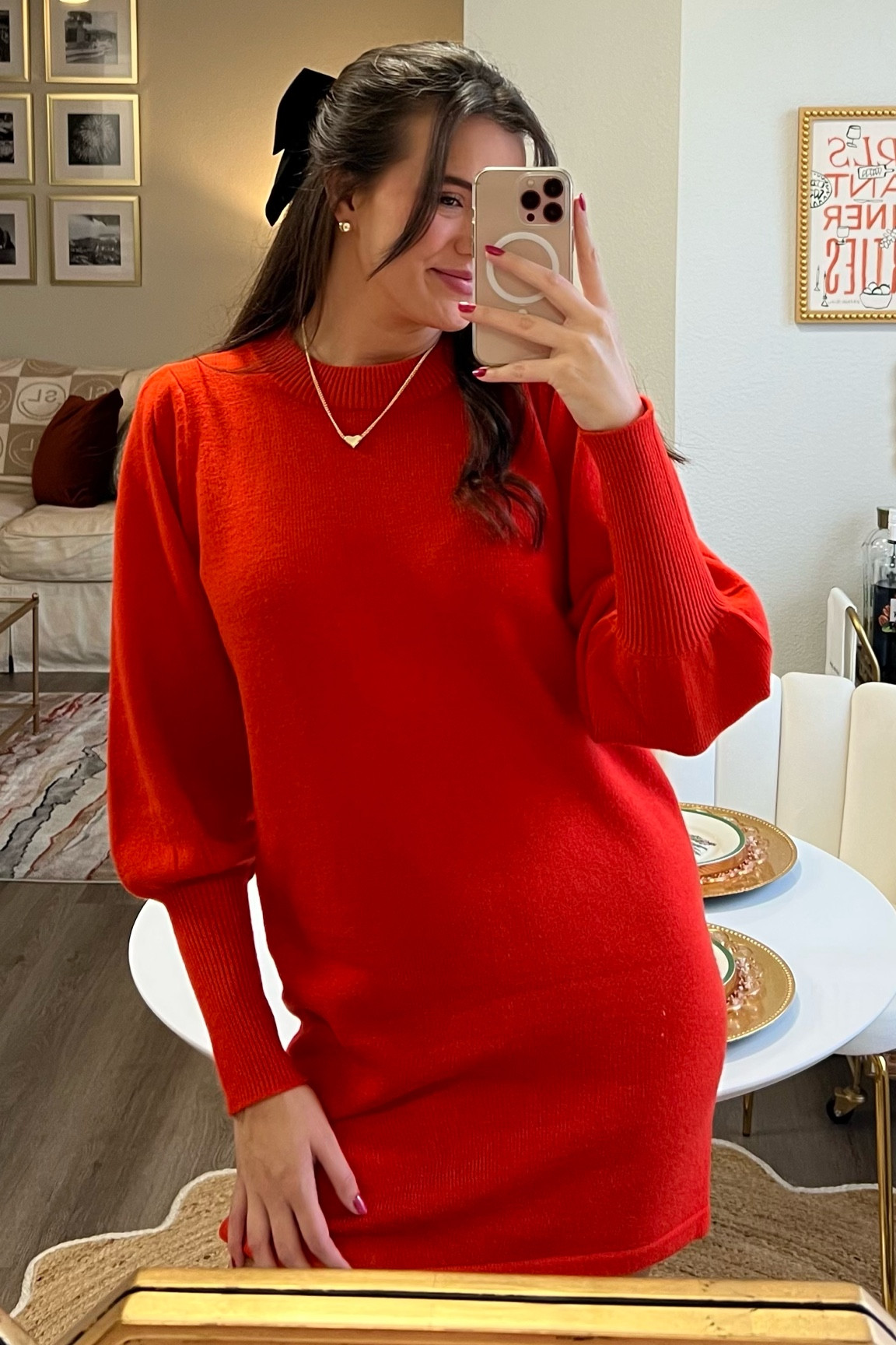 The perfect holiday sweater dress! Work outfit inspo 🫶🏼

#LTKfindsunder100 #LTKSeasonal #LTKworkwear