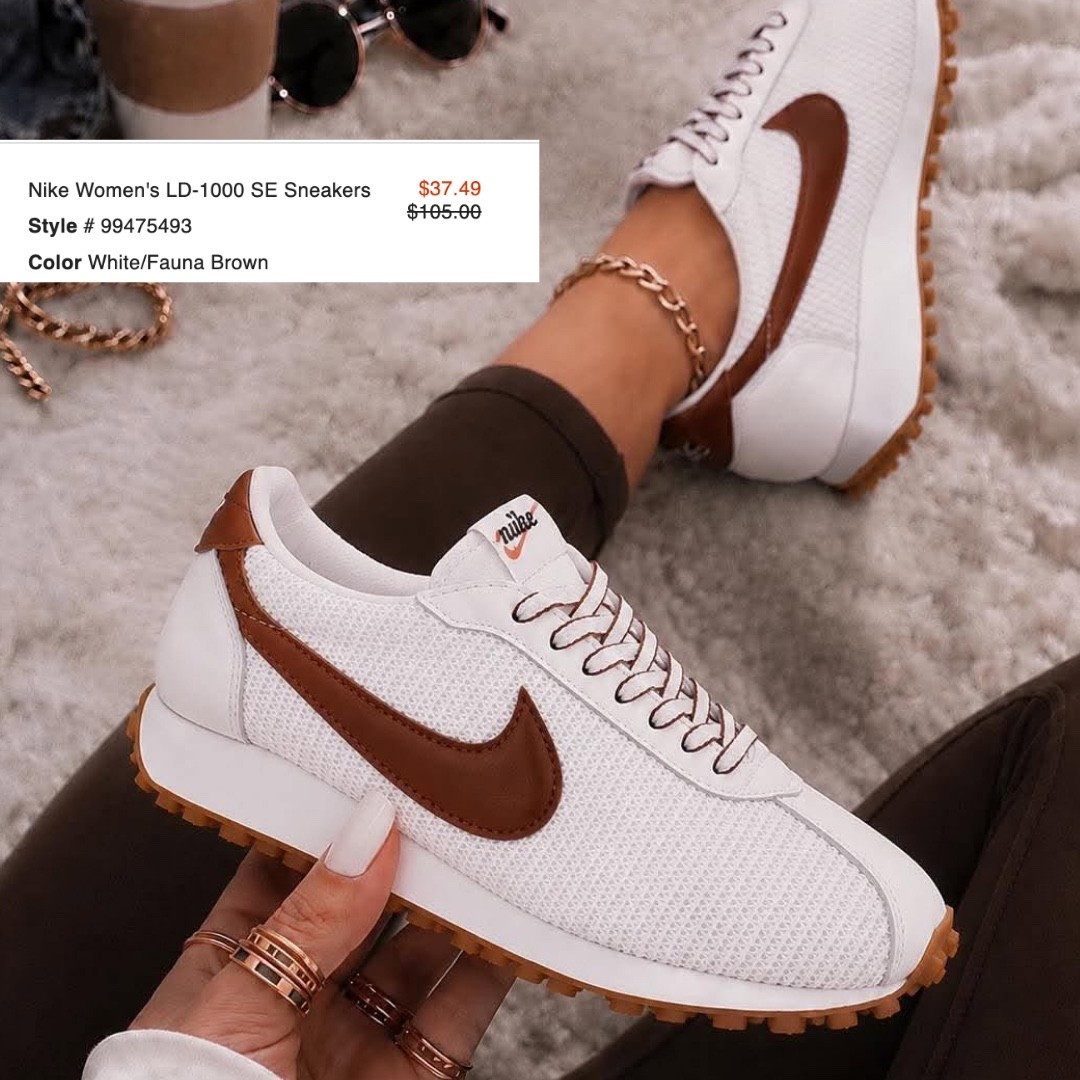 This Limited Edition take on the Nike shoe design from 1977 is on sale for only under $38! 

What?? Normally these Nike LD-1000 are $105!!! I keep checking these deals ladies and they are on!! Insanity!!

The image of the model shows the white/brown color combo with the fun laces.

The second pair is slightly different, but on sale for under $32!!!

#LTKootd #LTKgrwm #LTKSaleAlert