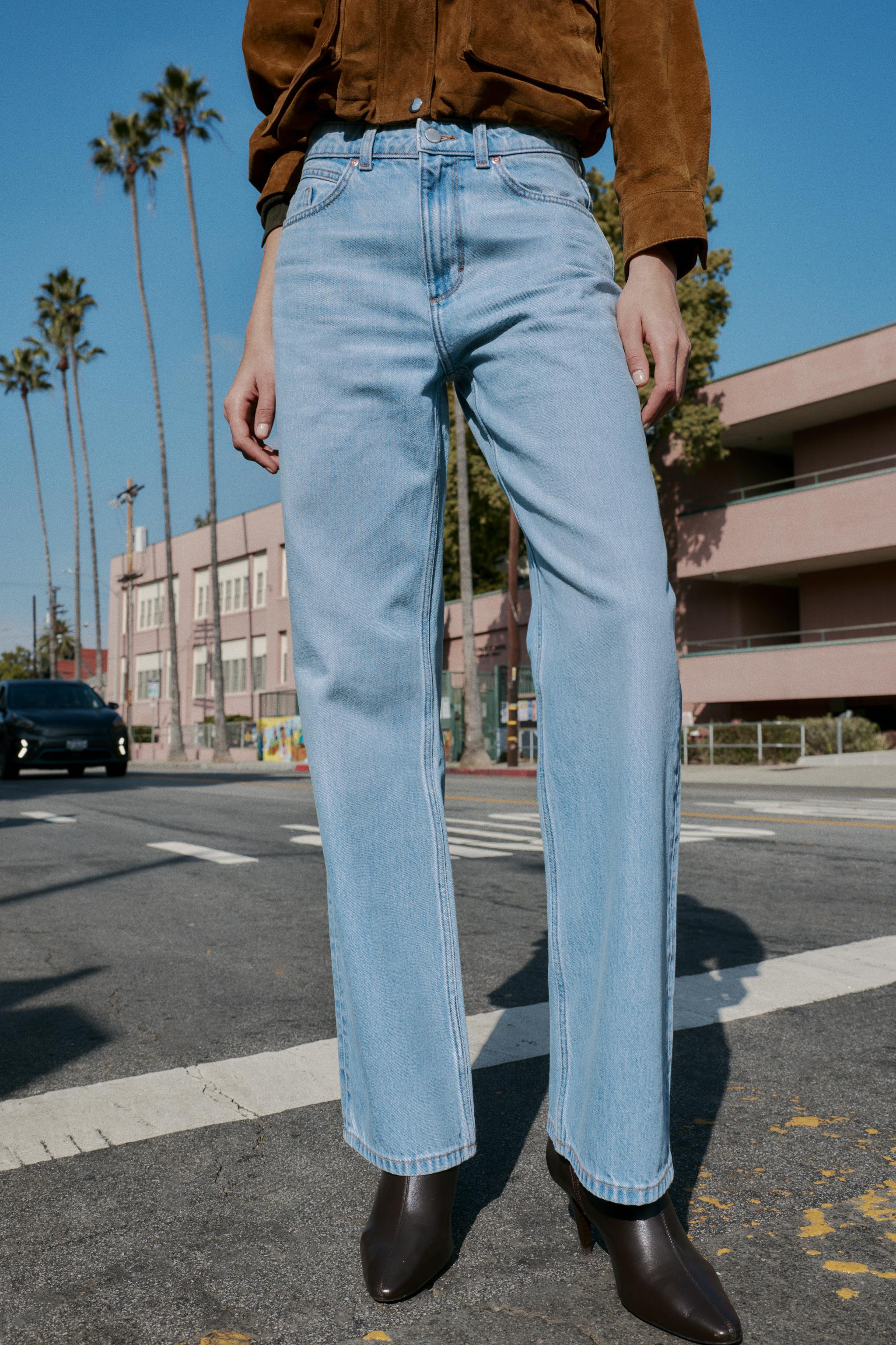 Z.03 STRAIGHT HIGH-WAIST LONG LENGTH JEANS | Zara US