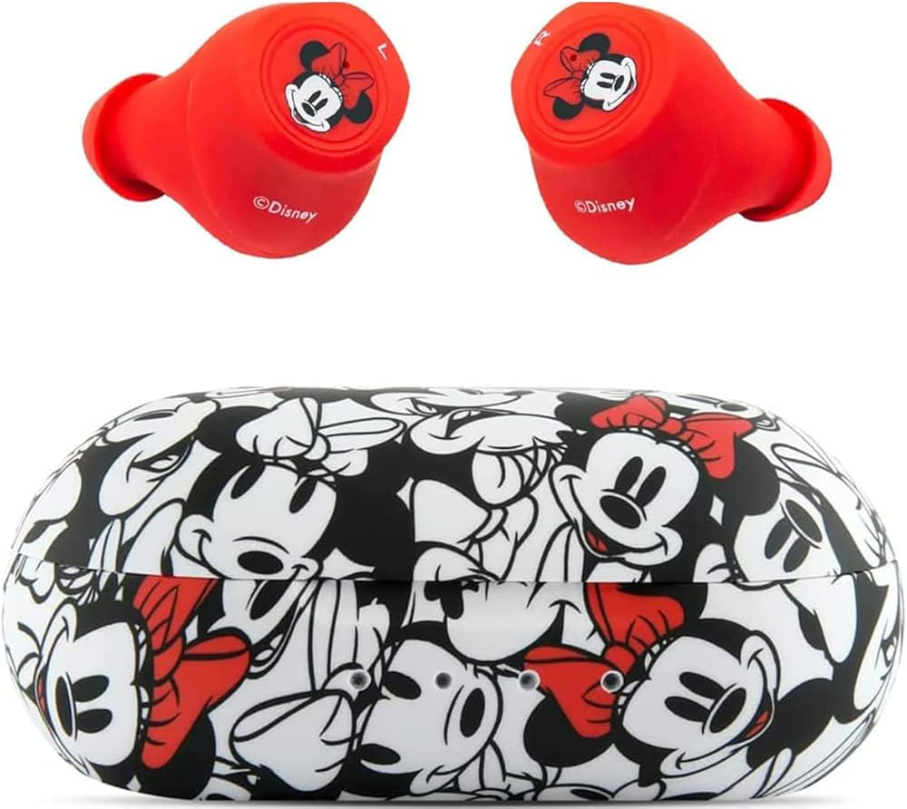 Disney Minnie Mouse Bluetooth Earbuds with Charging Case- Bluetooth Wireless Headset with Built-i... | Amazon (US)