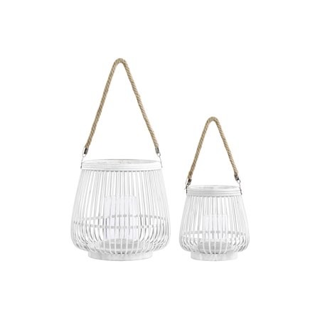 Urban Trends Collection: Bamboo LanternPainted Finish White | Walmart (US)