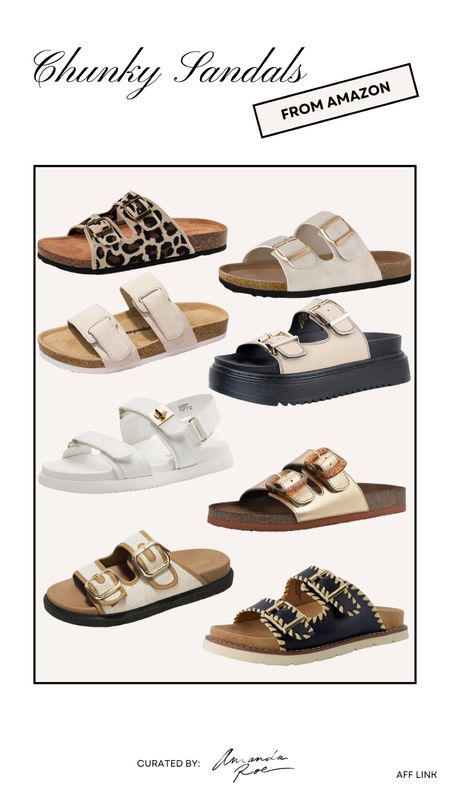 Chunky sandals from Amazon! 

Neutral sandals, neutral shoes, chunky shoes

#LTKshoecrush #LTKfindsunder50 #LTKSeasonal