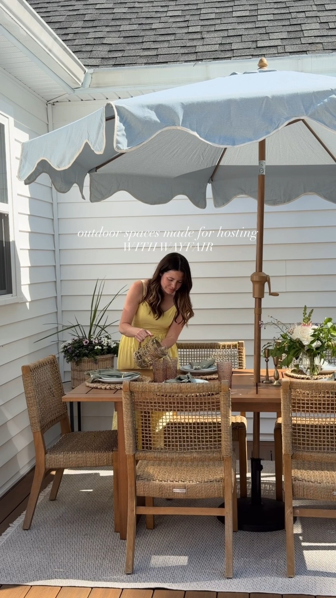#Ad I have always loved hosting and creating a space where people want to stay awhile was my goal when my built this house. 

Our deck has become our hang out spot when friends and family come over so we wanted it to feel comfortable and inviting while still feeling beautiful. @Wayfair has been my go to when it comes to hosting and entertaining because they make it easy to find pieces that feel elevated and timeless. 

While some of our exact pieces have sold out, I have soured some great alternatives that are near identical under “similar” items. 

#Wayfair
#WayfairPartner
#outdoor
#wishyouwerehere

#LTKHome #LTKSaleAlert