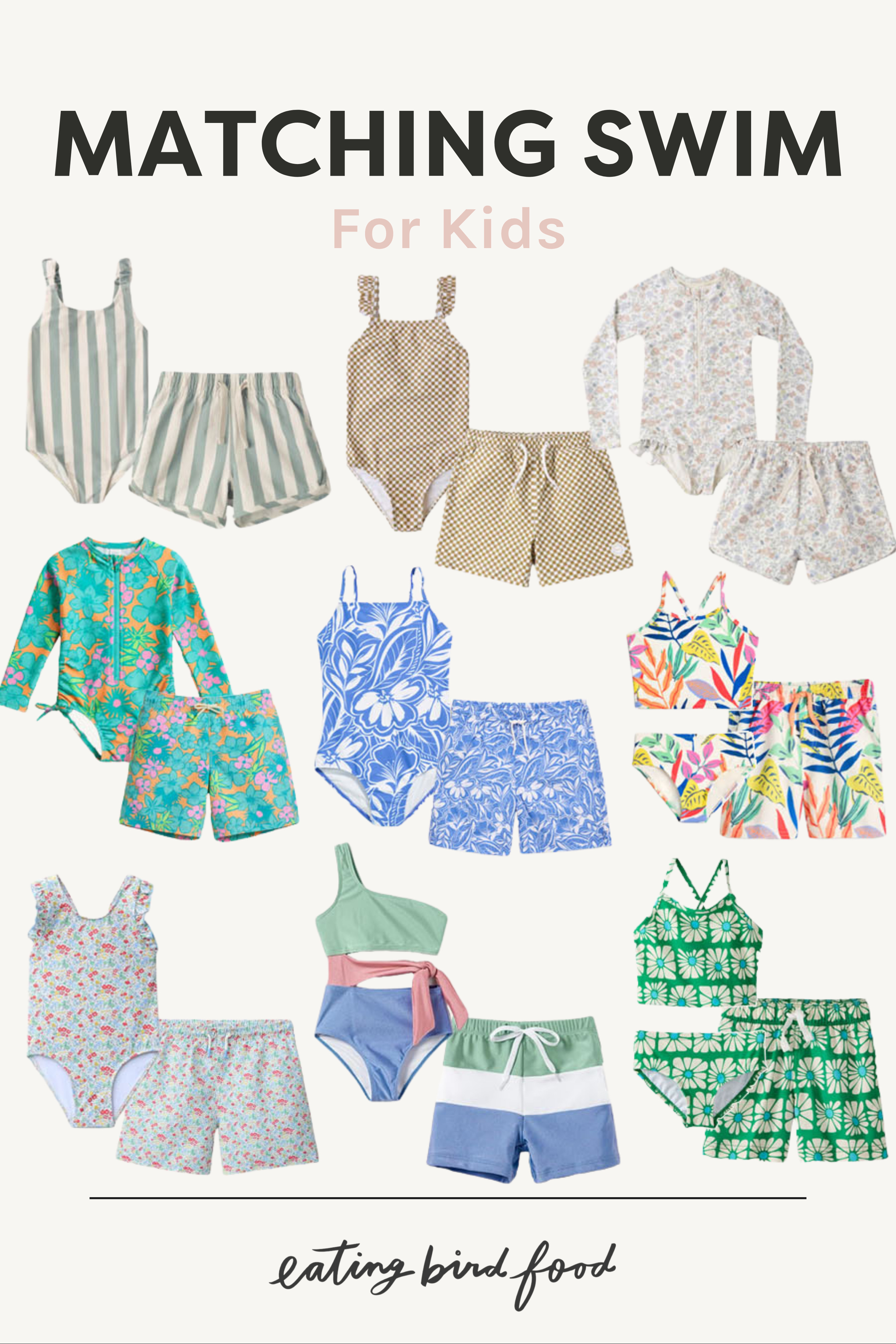 Kids Matching Swimsuits | Boy & Girl Matching Swim | Kids Swim 

 #LTKTravel #LTKKids
