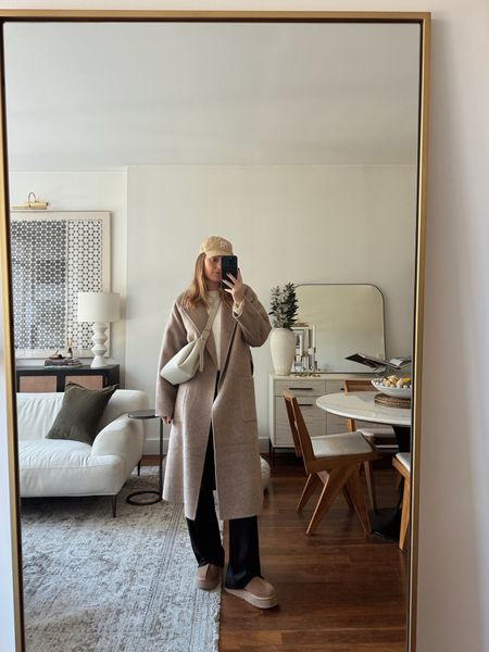 Cozy beige outfit for the farmers market 