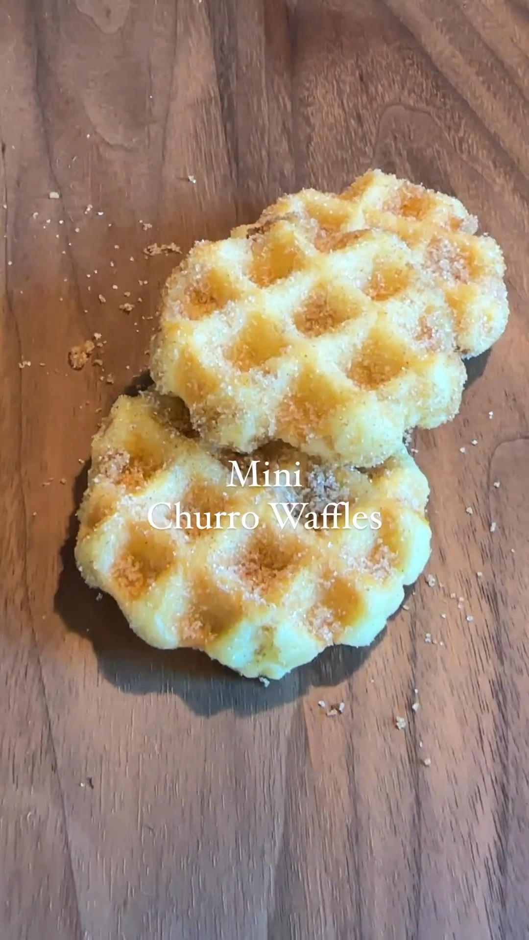 Mini Dash Churro Waffles

Here's what you'll need:
1 cup water
1/2 cup butter
1/4 teaspoon salt
1 tablespoon vanilla
1 cup flour
2 large eggs

Coating
1/3 cup brown sugar
1/3 cup white sugar
1 tablespoon cinnamon

Here's how you make them:
1. In a medium saucepan add water, butter, and salt. Bring to a boil and stir until the butter has fully melted. 
2. Turn off the heat, add in the vanilla, then add in the flour and stir until it's fully incorporated.
3. Add in the eggs and continue to mix until well combined and forms a dough ball. 
4. Heat up the waffle maker.
5. Use a cookie dough scoop to form the dough into balls. Then place a ball in the waffle iron and press down to close. Let cook for about 5-6 minutes until just golden brown. Repeat.
6. Immediately coat in the cinnamon sugar mixture and serve! 

#LTKBacktoSchool #LTKhome #LTKfamily
