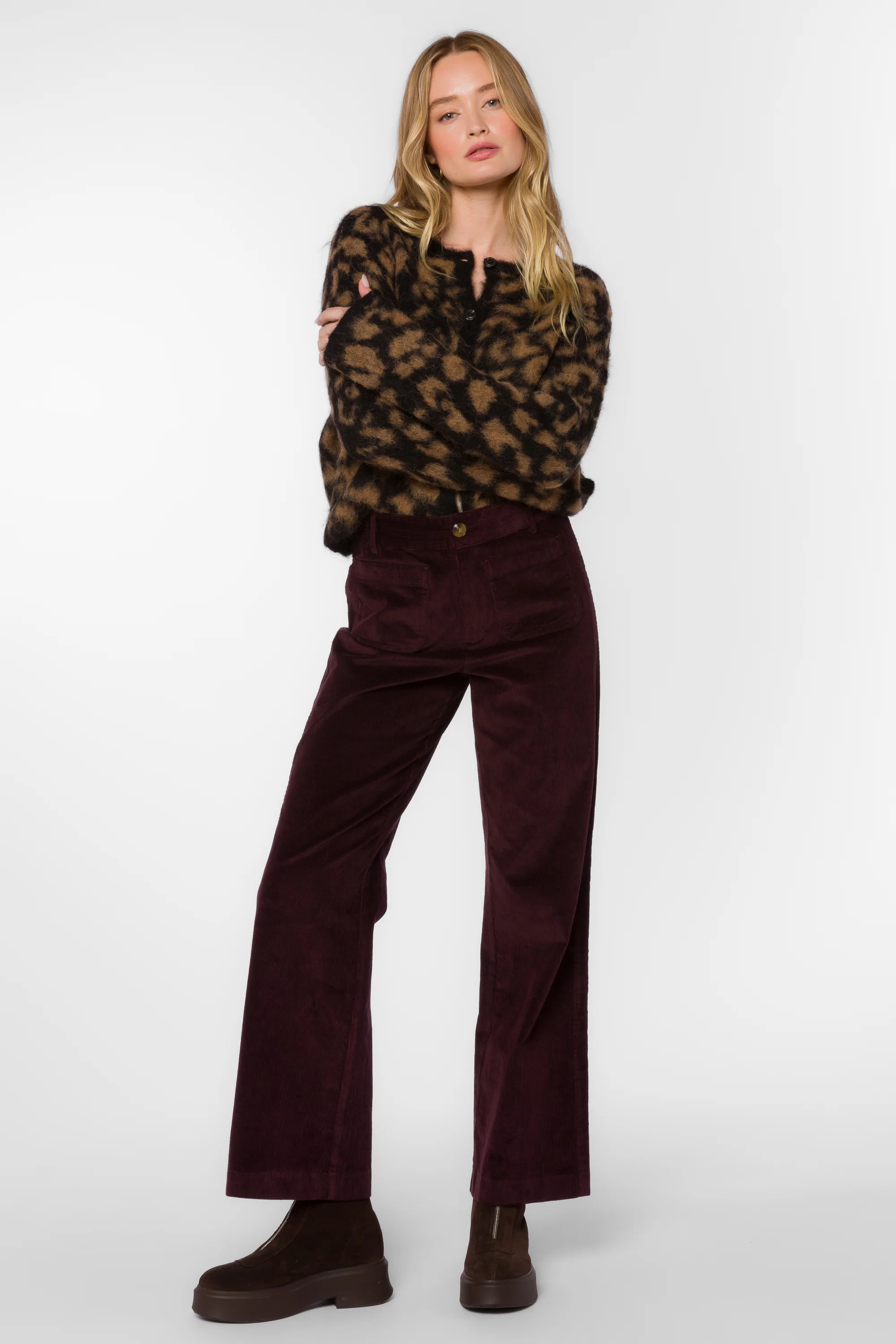 Becker Deep Plum Pants | Velvet Heart Clothing