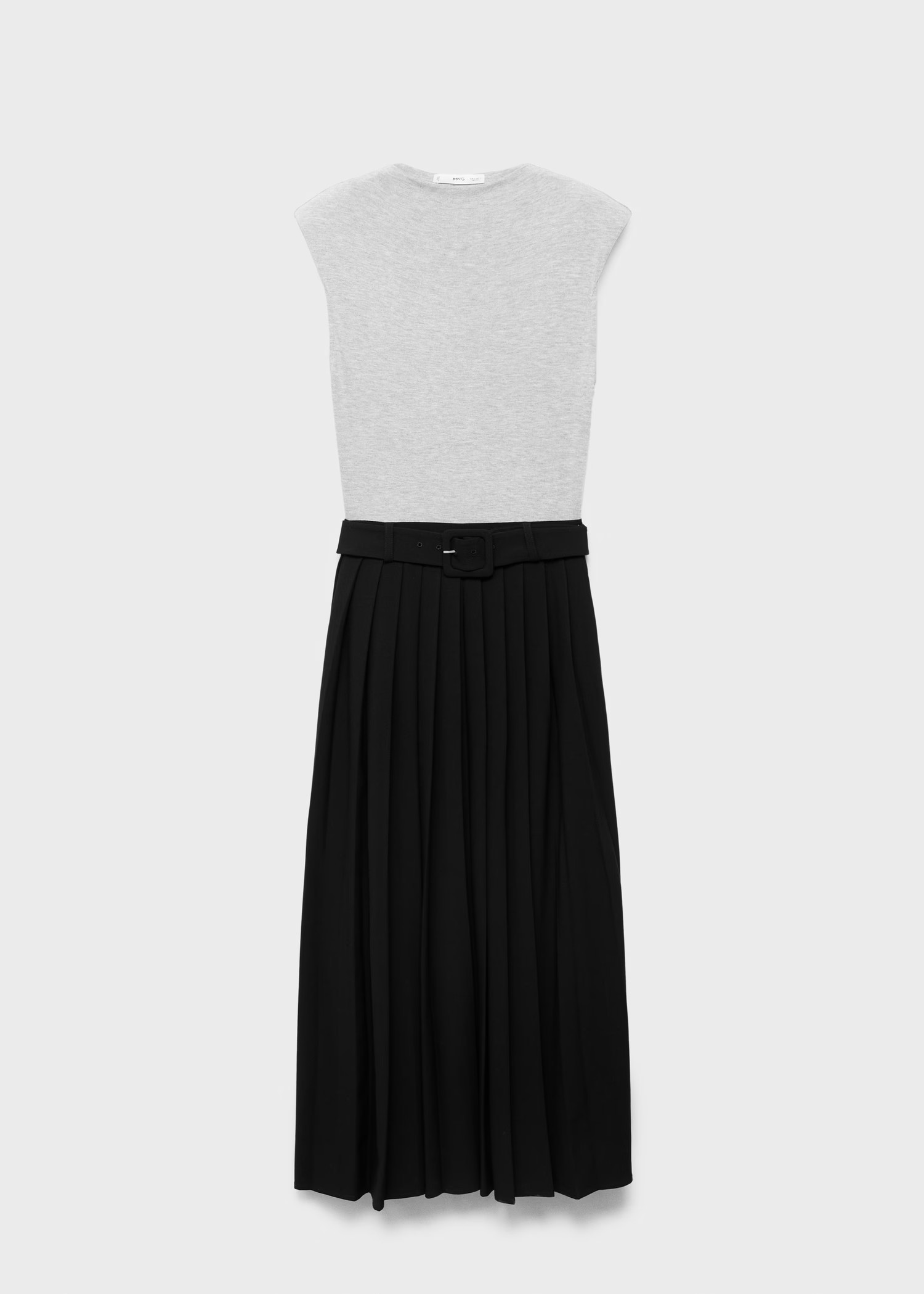 Contrasting belt dress - Women | MANGO United Kingdom | MANGO (UK)