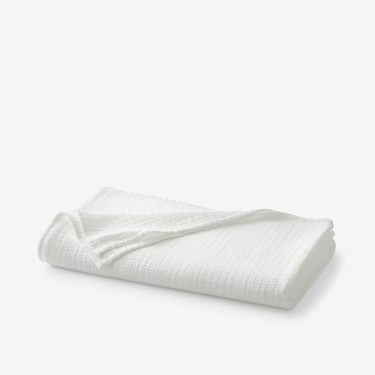 Gossamer Cotton Throw - White | The Company Store