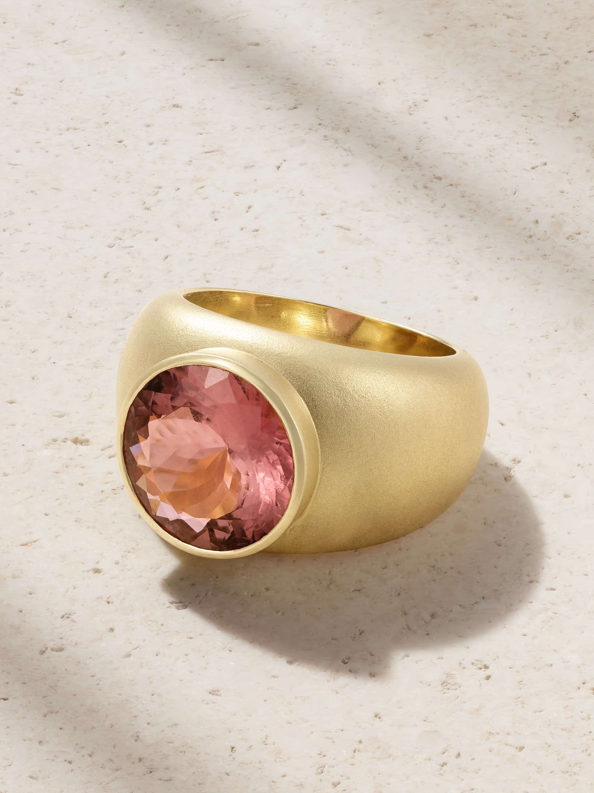 Gemmy Puffed 18-karat gold tourmaline ring | NET-A-PORTER (US)
