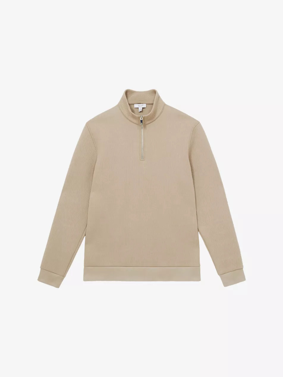 Ashby Funnel-Neck Regular-Fit Cotton Jumper | Selfridges