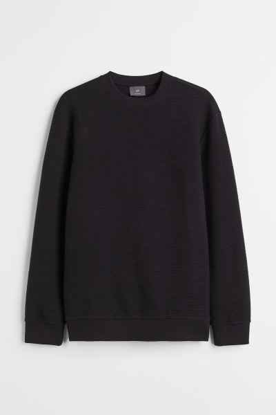 Regular Fit Ribbed Sweatshirt | H&M (US + CA)