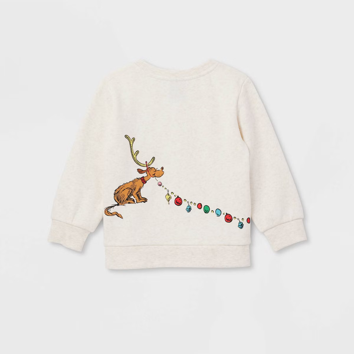 Toddler Boys' Dr.Seuss Grinch Family Fleece Pullover Sweatshirt - Oatmeal | Target