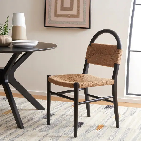 SAFAVIEH Home Collection Ottilie Dining Chair - 19" W x 19" D x 37" H | Overstock.com Shopping - ... | Bed Bath & Beyond