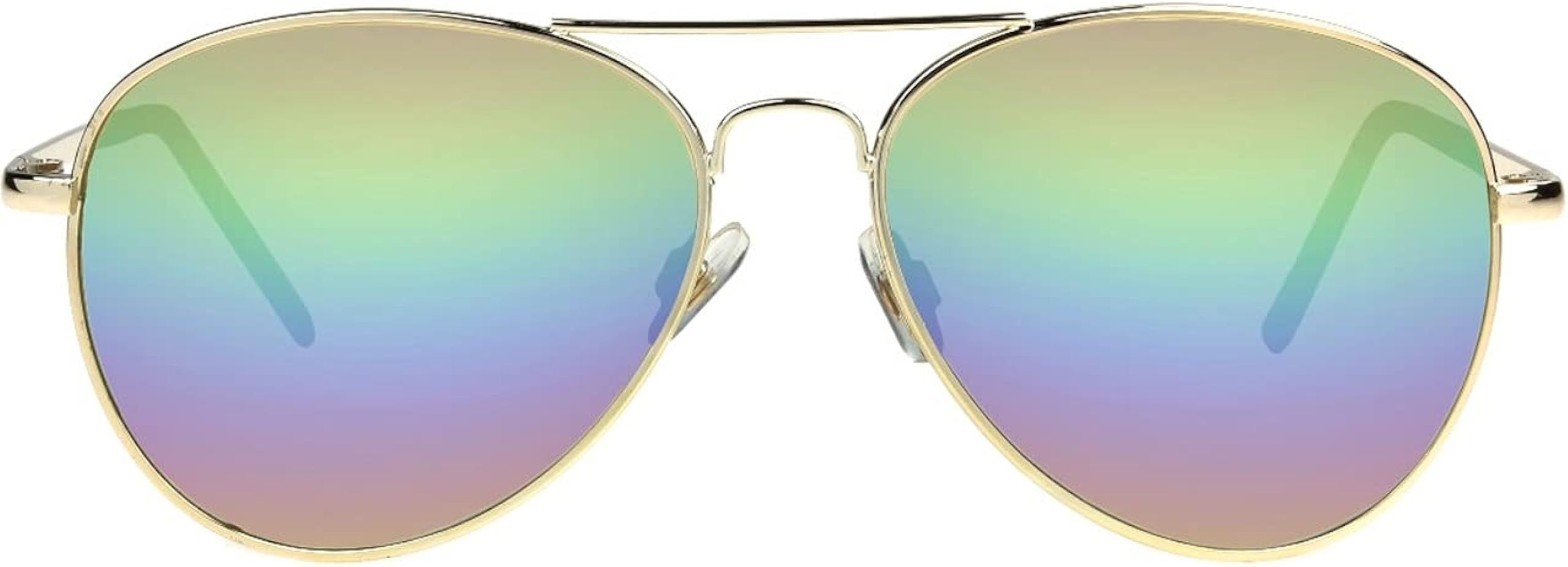 Foster Grant Women's Sunglasses Dolly Rainbow Fashion Aviator Summer | Amazon (US)